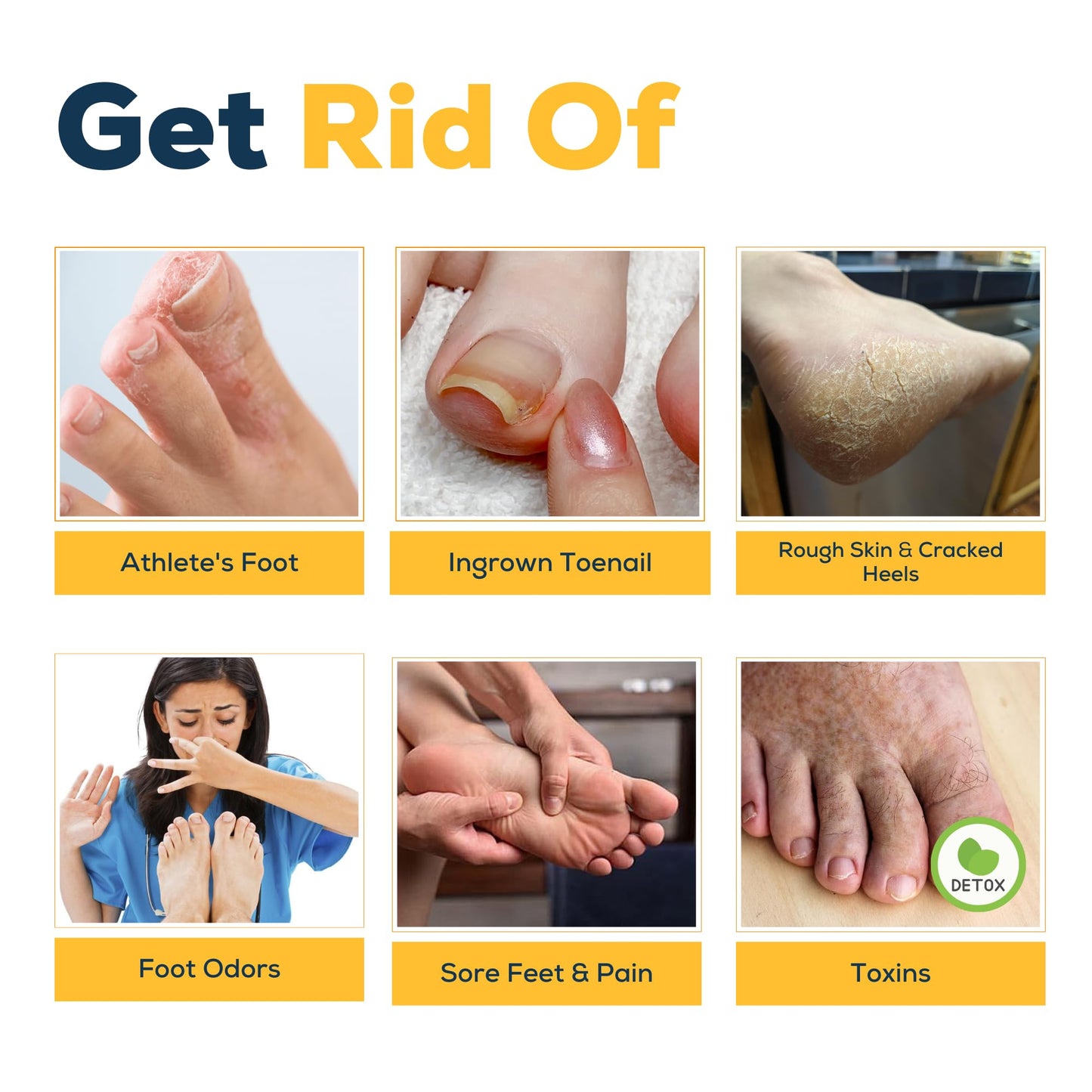 FOOT CURE Tea Tree & Citrus Foot Soak with Epsom Salt – Supports Tired Feet, Softens Calluses, and Refreshes (Pack of 2)